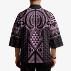 Mawhero Maori Ta Moko Poutama Art Kimono - Aussie Hoodie