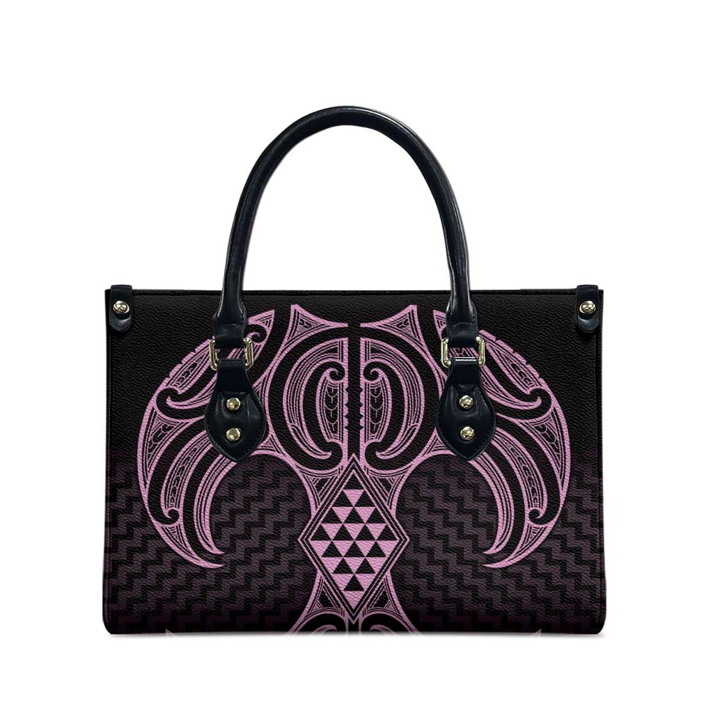 Mawhero Maori Ta Moko Poutama Art Leather Bag - Aussie Hoodie