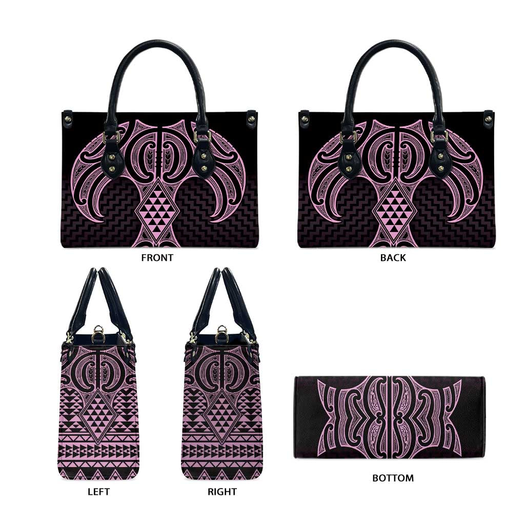 Mawhero Maori Ta Moko Poutama Art Leather Bag - Aussie Hoodie