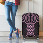 Mawhero Maori Ta Moko Poutama Art Luggage Cover