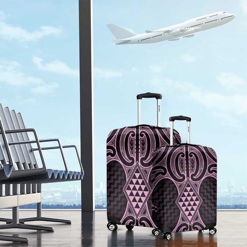 Mawhero Maori Ta Moko Poutama Art Luggage Cover