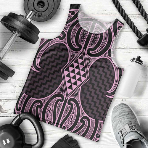 Mawhero Maori Ta Moko Poutama Art Men Tank Top