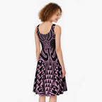 Mawhero Maori Ta Moko Poutama Art Midi Dress - Aussie Hoodie