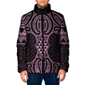 Mawhero Maori Ta Moko Poutama Art Padded Jacket - Aussie Hoodie