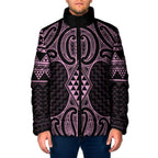 Mawhero Maori Ta Moko Poutama Art Padded Jacket - Aussie Hoodie