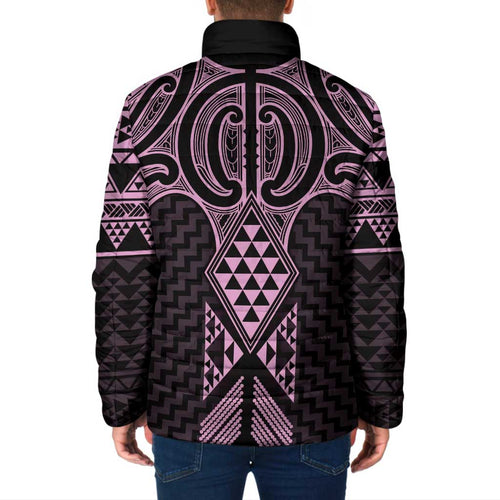 Mawhero Maori Ta Moko Poutama Art Padded Jacket - Aussie Hoodie