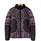 Mawhero Maori Ta Moko Poutama Art Padded Jacket - Aussie Hoodie