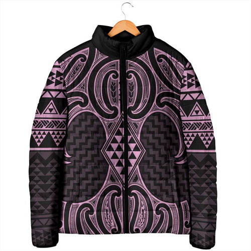 Mawhero Maori Ta Moko Poutama Art Padded Jacket - Aussie Hoodie