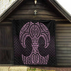 Mawhero Maori Ta Moko Poutama Art Quilt