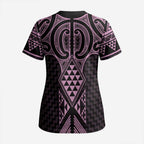 Mawhero Maori Ta Moko Poutama Art Scrub Top - Aussie Hoodie