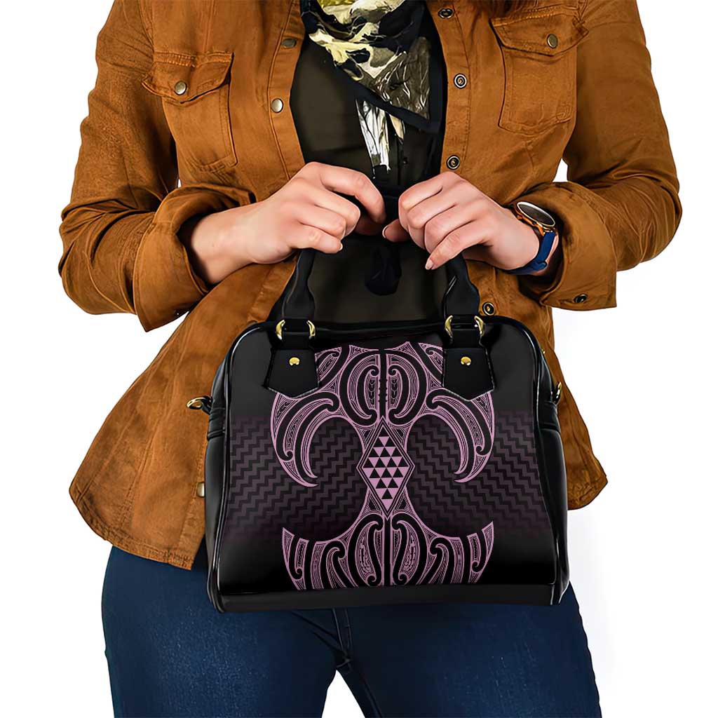 Mawhero Maori Ta Moko Poutama Art Shoulder Handbag