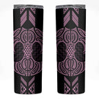 Mawhero Maori Ta Moko Poutama Art Skinny Tumbler