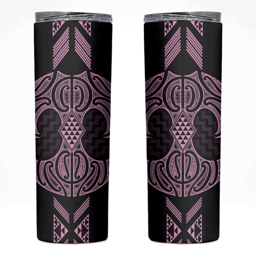 Mawhero Maori Ta Moko Poutama Art Skinny Tumbler