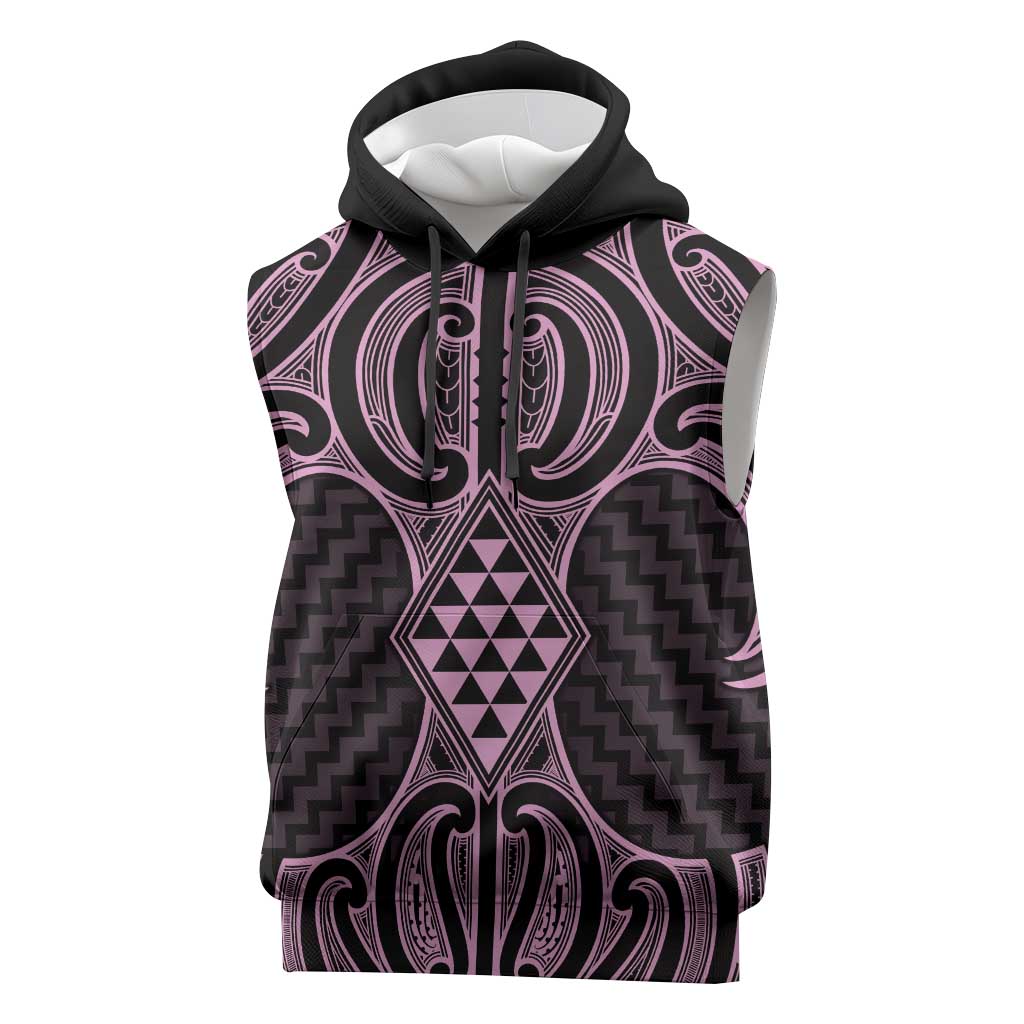 Mawhero Maori Ta Moko Poutama Art Sleeveless Hoodie - Aussie Hoodie