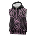 Mawhero Maori Ta Moko Poutama Art Sleeveless Hoodie - Aussie Hoodie