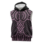 Mawhero Maori Ta Moko Poutama Art Sleeveless Hoodie - Aussie Hoodie