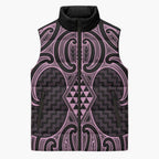 Mawhero Maori Ta Moko Poutama Art Sleeveless Puffer Jacket - Aussie Hoodie