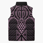 Mawhero Maori Ta Moko Poutama Art Sleeveless Puffer Jacket - Aussie Hoodie