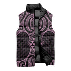 Mawhero Maori Ta Moko Poutama Art Sleeveless Puffer Jacket - Aussie Hoodie