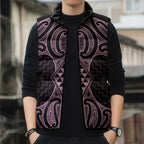 Mawhero Maori Ta Moko Poutama Art Sleeveless Puffer Jacket - Aussie Hoodie