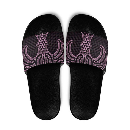 Mawhero Maori Ta Moko Poutama Art Slide Sandals - Aussie Hoodie