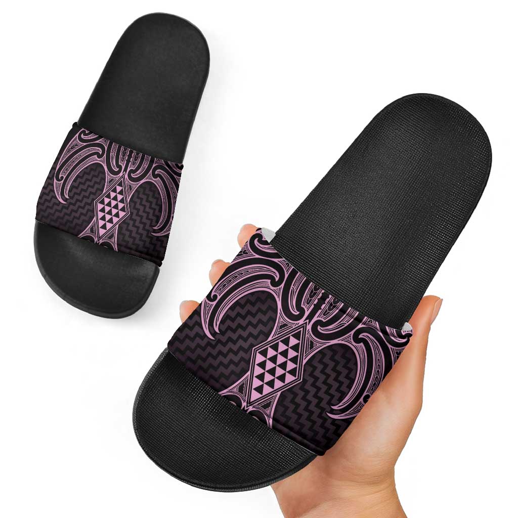 Mawhero Maori Ta Moko Poutama Art Slide Sandals - Aussie Hoodie