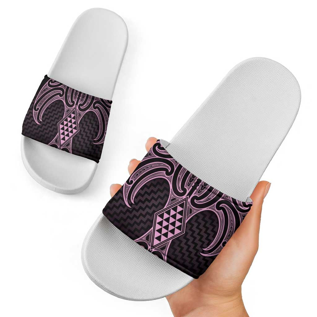 Mawhero Maori Ta Moko Poutama Art Slide Sandals - Aussie Hoodie