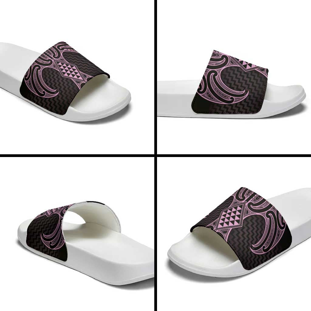 Mawhero Maori Ta Moko Poutama Art Slide Sandals - Aussie Hoodie
