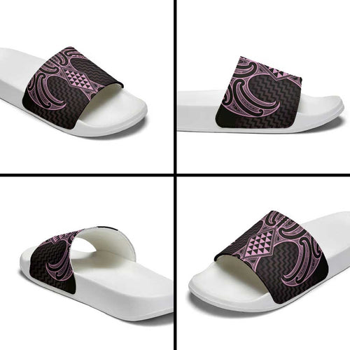 Mawhero Maori Ta Moko Poutama Art Slide Sandals - Aussie Hoodie