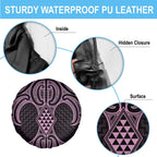 Mawhero Maori Ta Moko Poutama Art Spare Tire Cover