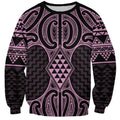 Mawhero Maori Ta Moko Poutama Art Sweatshirt