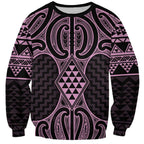 Mawhero Maori Ta Moko Poutama Art Sweatshirt