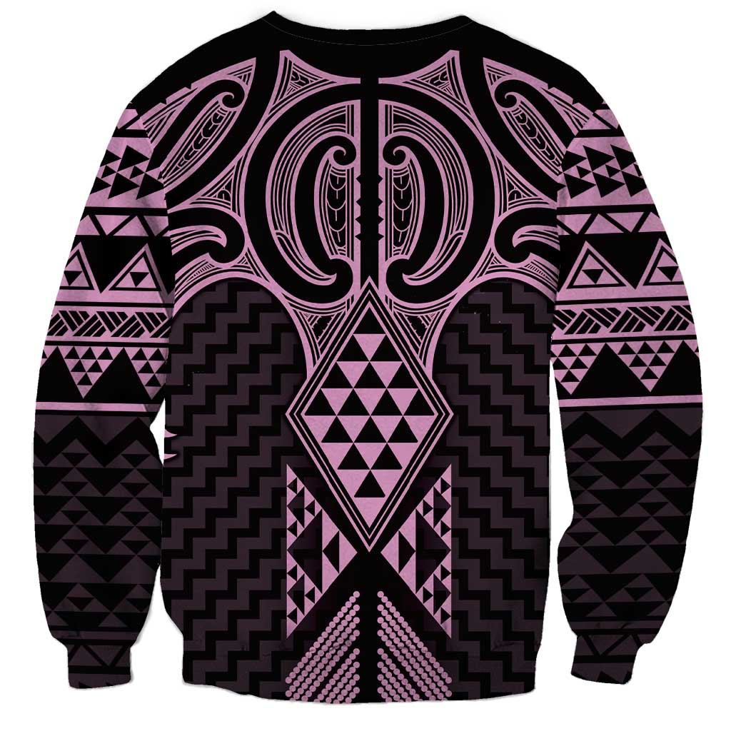 Mawhero Maori Ta Moko Poutama Art Sweatshirt