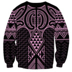 Mawhero Maori Ta Moko Poutama Art Sweatshirt