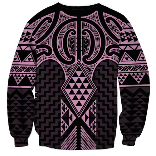 Mawhero Maori Ta Moko Poutama Art Sweatshirt