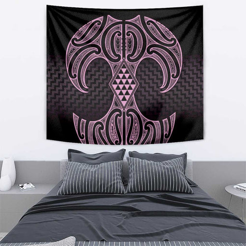 Mawhero Maori Ta Moko Poutama Art Tapestry