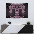Mawhero Maori Ta Moko Poutama Art Tapestry