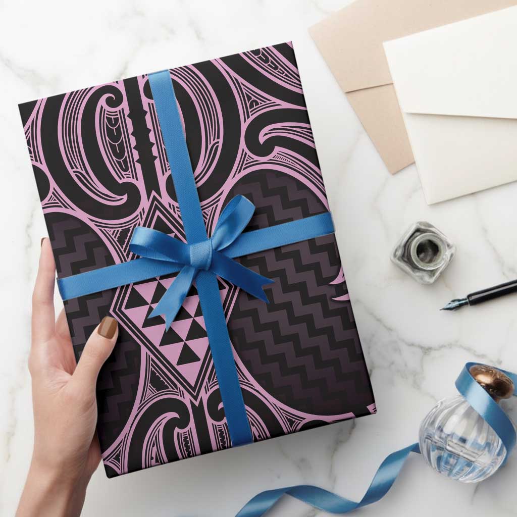 Mawhero Maori Ta Moko Poutama Art Wrapping Paper - Aussie Hoodie