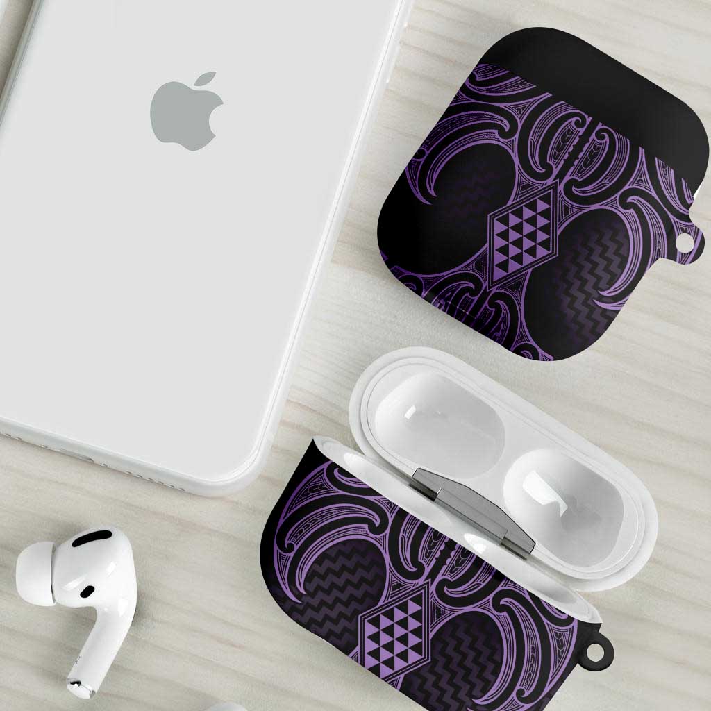 Waiporoporo Maori Ta Moko Poutama Art AirPods Case - Aussie Hoodie