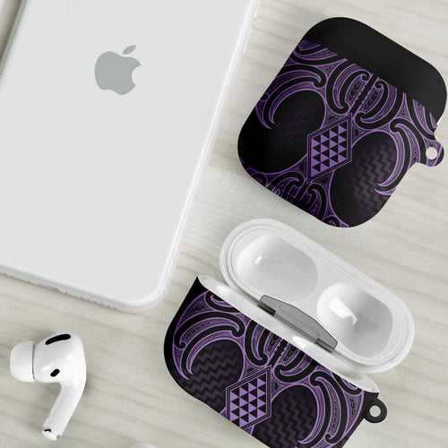 Waiporoporo Maori Ta Moko Poutama Art AirPods Case - Aussie Hoodie