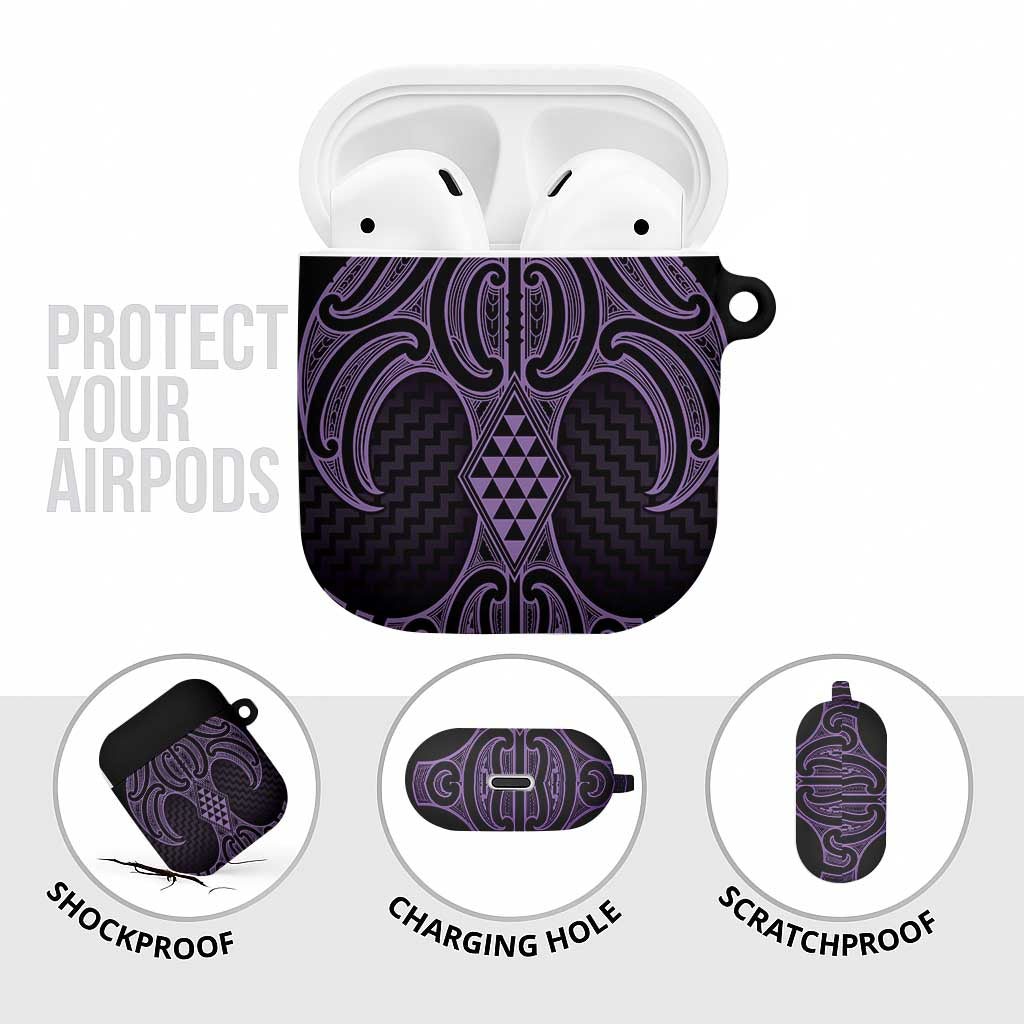 Waiporoporo Maori Ta Moko Poutama Art AirPods Case - Aussie Hoodie