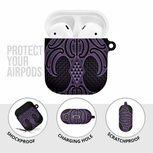 Waiporoporo Maori Ta Moko Poutama Art AirPods Case - Aussie Hoodie
