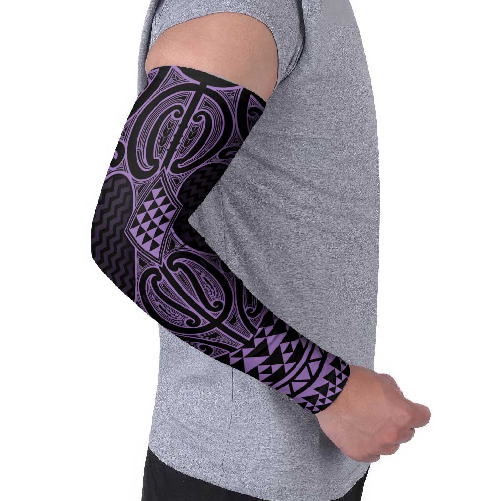 Waiporoporo Maori Ta Moko Poutama Art Arm Sleeves - Aussie Hoodie