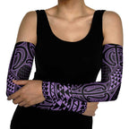 Waiporoporo Maori Ta Moko Poutama Art Arm Sleeves - Aussie Hoodie