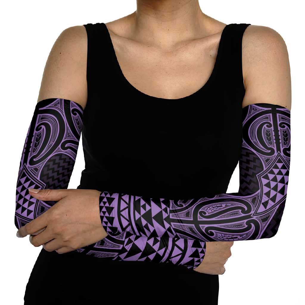 Waiporoporo Maori Ta Moko Poutama Art Arm Sleeves - Aussie Hoodie