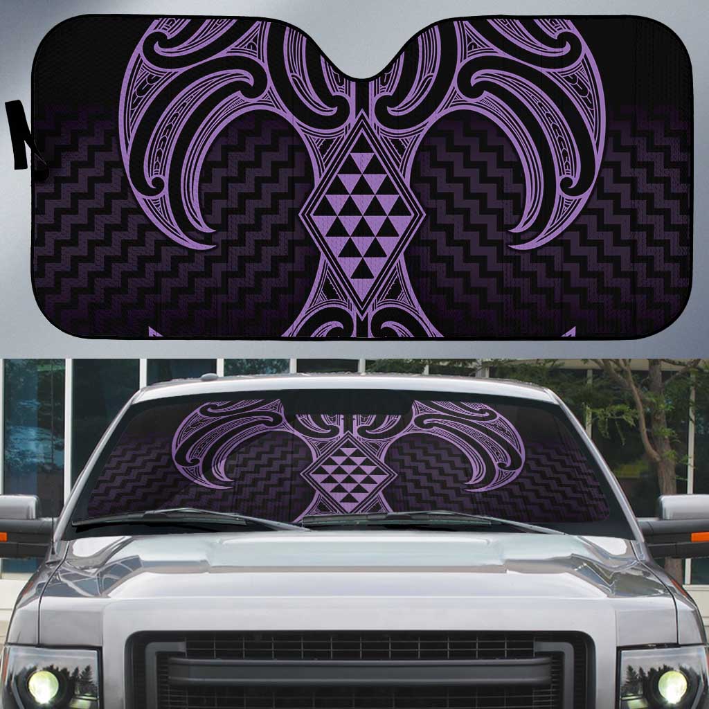 Waiporoporo Maori Ta Moko Poutama Art Auto Sun Shade - Aussie Hoodie