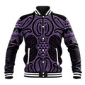 Waiporoporo Maori Ta Moko Poutama Art Baseball Jacket