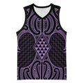 Waiporoporo Maori Ta Moko Poutama Art Basketball Jersey - Aussie Hoodie