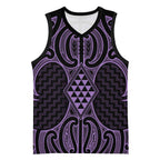 Waiporoporo Maori Ta Moko Poutama Art Basketball Jersey - Aussie Hoodie