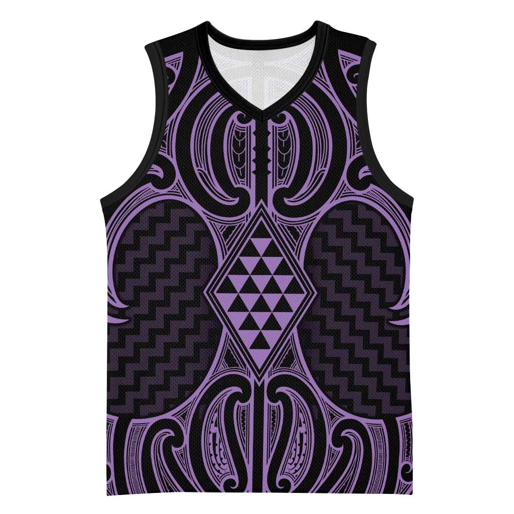 Waiporoporo Maori Ta Moko Poutama Art Basketball Jersey - Aussie Hoodie